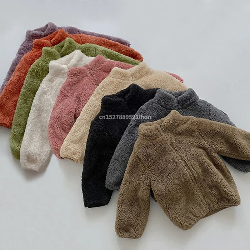 Kids Winter Coats 2025 New Children Outerwear Boy Warm Fleece Jacket Baby Girls Jackets for Autumn Spring Children Clothing