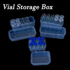 Mini Microtube Storage Box Clear Vial Storage Case Stackable Freezer Tube Box Diabetic Supplies Refill Bottle Pixelated Life