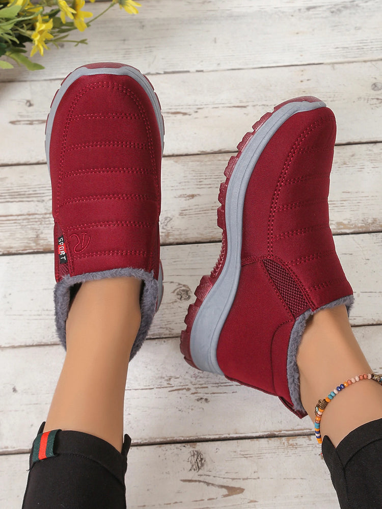 Couple Shoes, Men's and Women's Casual Shoes, Warm, Fleece, Thickened, Anti-Slip, lightweight Snow Boots with Free Shipping
