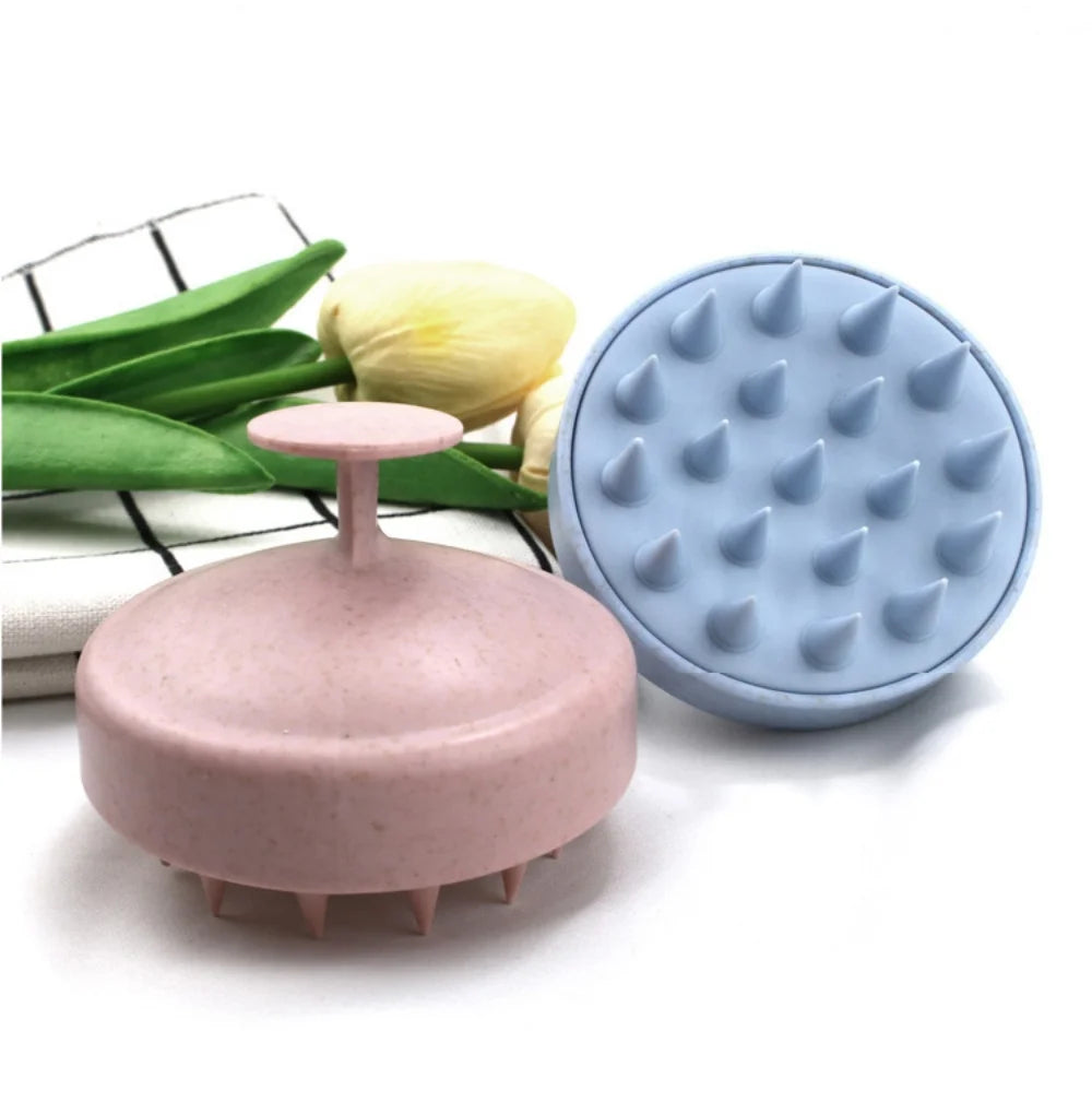 Silicone Shampoo Brush Head Scalp Massage Tool