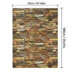 Decorative Waterproof and Moisture-Proof Self-Adhesive Wallpaper Retro Style Home Decor Bedroom Living Room Background Wall