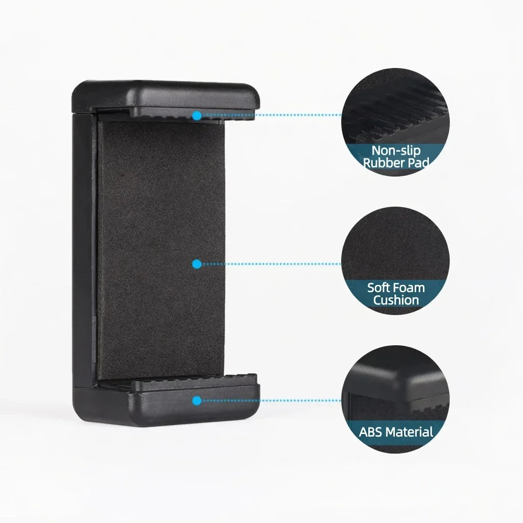 KVANNO Universal Phone Tripod Mount 1/4'' Screw Holder Clip Adapter For Phone Video Recording Vlog Photography Stand Accessories