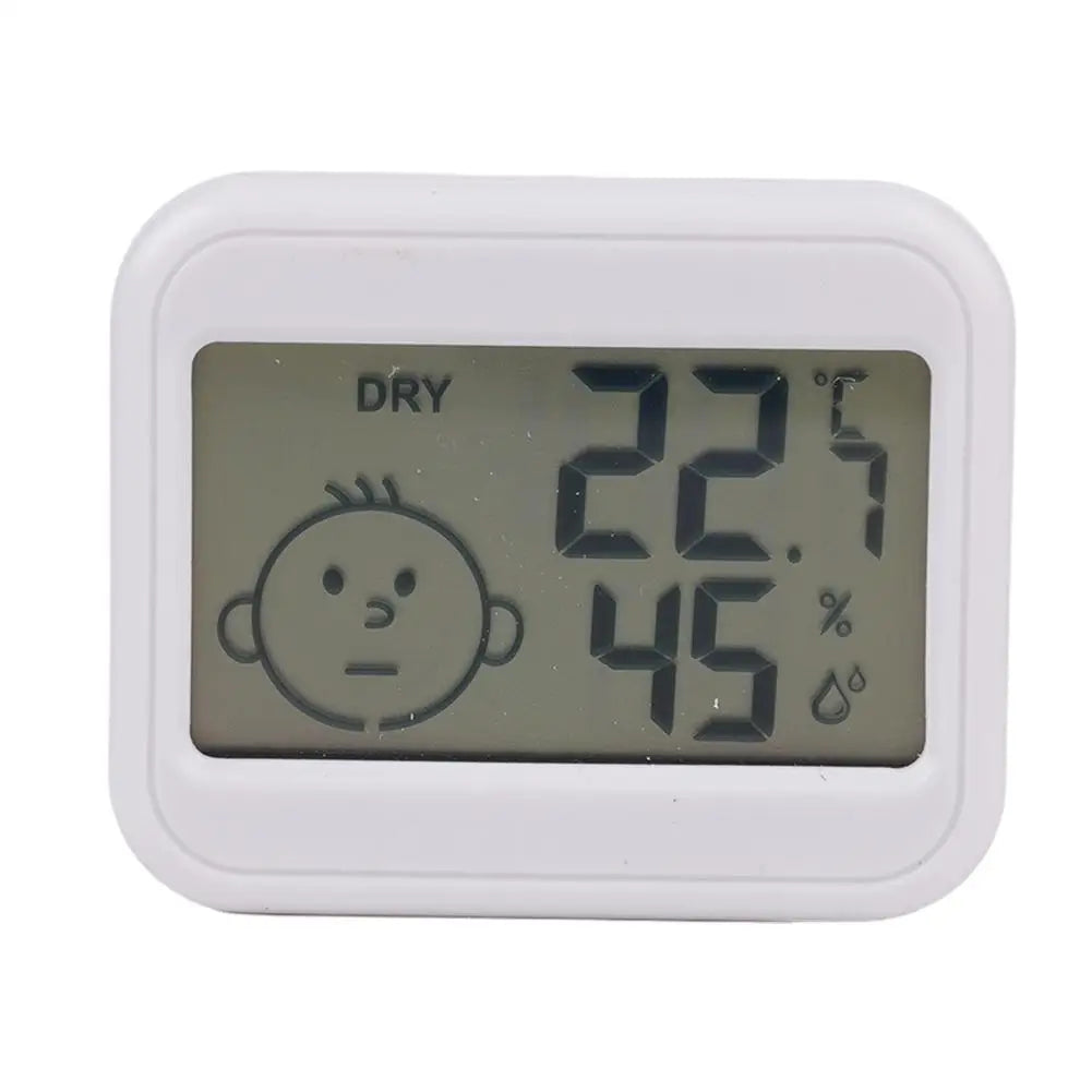 LCD Digital Thermohygrometer Ultra-thin Simple Smart Home Electronic Digital Thermometer Hygrometer Electronic Clock