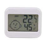 LCD Digital Thermohygrometer Ultra-thin Simple Smart Home Electronic Digital Thermometer Hygrometer Electronic Clock