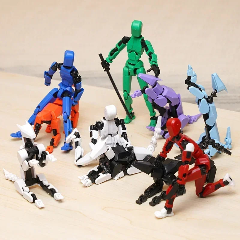 13 Action Figure Titan Multi-Jointed Movable Shapeshift Robot T13 Action Mannequin Character And Dog Figure Toys Gifts