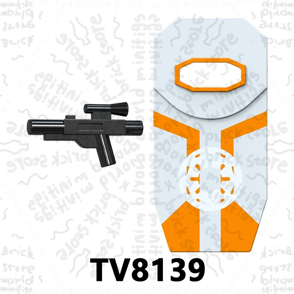 TV6117 TV6118 TV6119 Space War Action Figure Accessories Building Blocks Gift Toys For Children Adult Brick TV6116 TV6115 TV6114