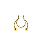 Women Fake Piercing Nose Ring Hoop Septum Piercing Nose Clip Rock HipHoop Stainless Steel Magnet Fashion Body Jewelry Wholesale