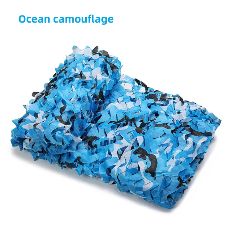 Camouflage Net Hunting Camouflage Net Car Tent Awning Shade Mesh Black Green Blue Forest Sun Protection Outdoor Shading