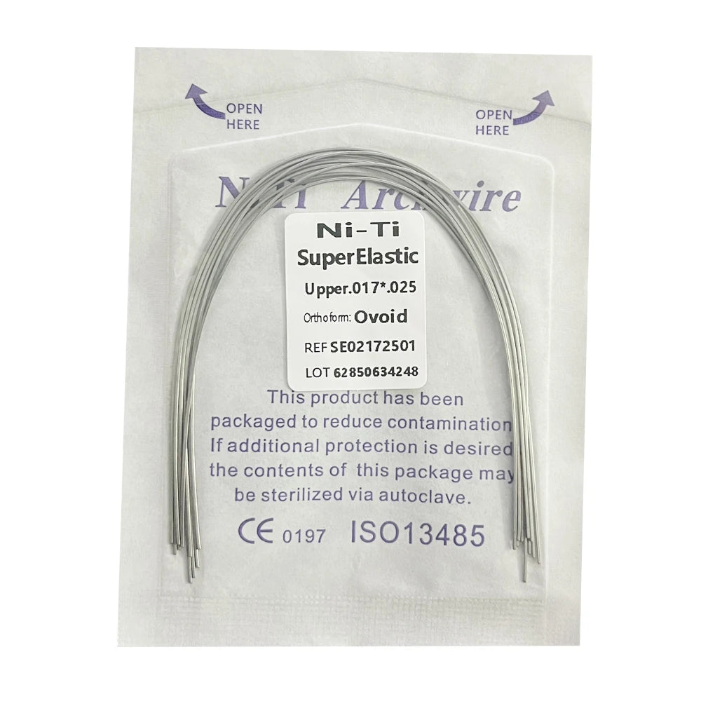 10pcs/Pack AG Dental Orthodontic Arch Wires NITI  Round / Rectangular Oval Form Ortho Arch Wire Dentist Tool