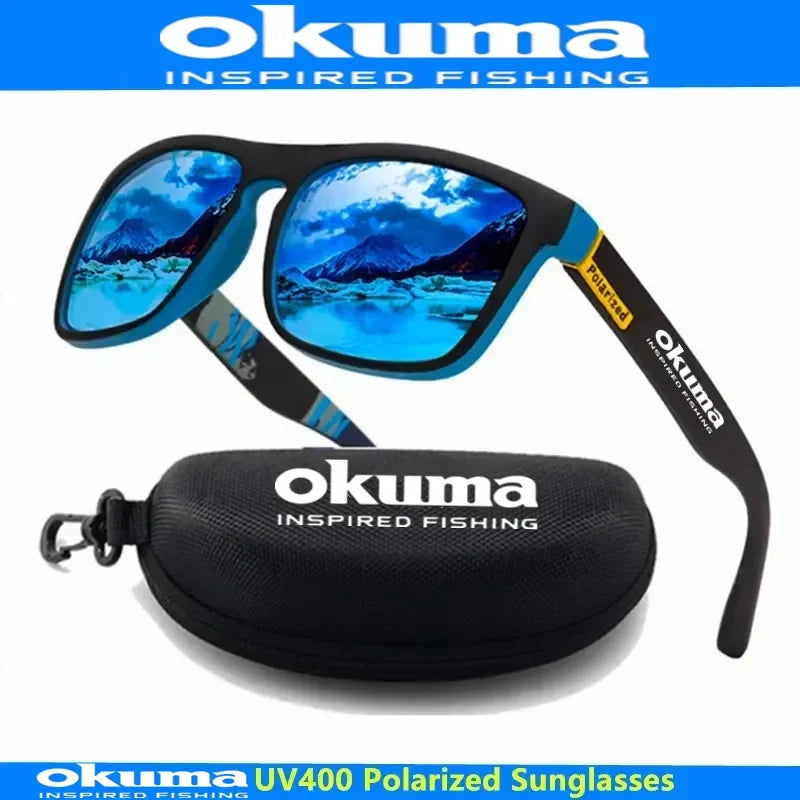 Okuma Polarized Sunglasses UV400 for Men and Women Outdoor Hunting, Fishing, Driving Bicycles, Sunglasses Optional Box