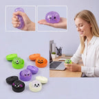 Soft Squishy Dumpling Toy With Halloween Steamed Box,Decompression Soft Squeeze Toy Halloween Gift,Slow Rising Funny Sensory Toy