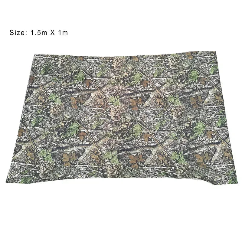 Width 150cm Tree Forest Camouflage Fabric Cloth Raw Material For Ghillie Suits Hunting Clothes Wrap Accessories