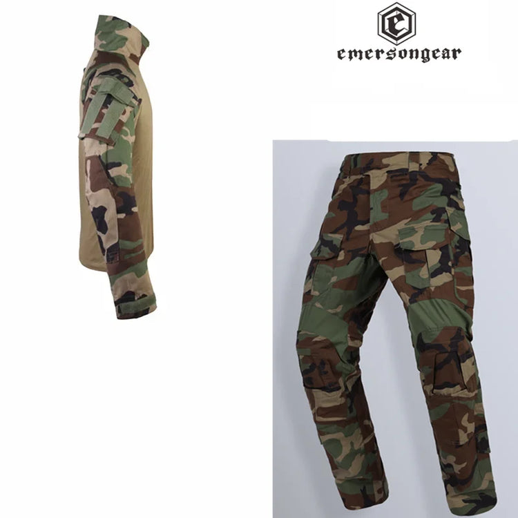 Tactical E3  Uniform Sets NEW Mens Camouflage Suits Outdoor Hunting Shirt Pants Tops Duty Cargo Trouser AOR1