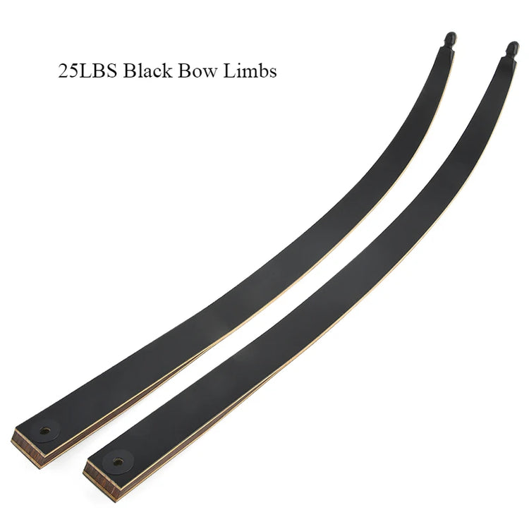 BLACK HUNTER 60'' Recurve Bow 25-60lbs Right/Left Hand Bow Tech Wood Traditional Bow Wooden Split Archery Bow For Hunting