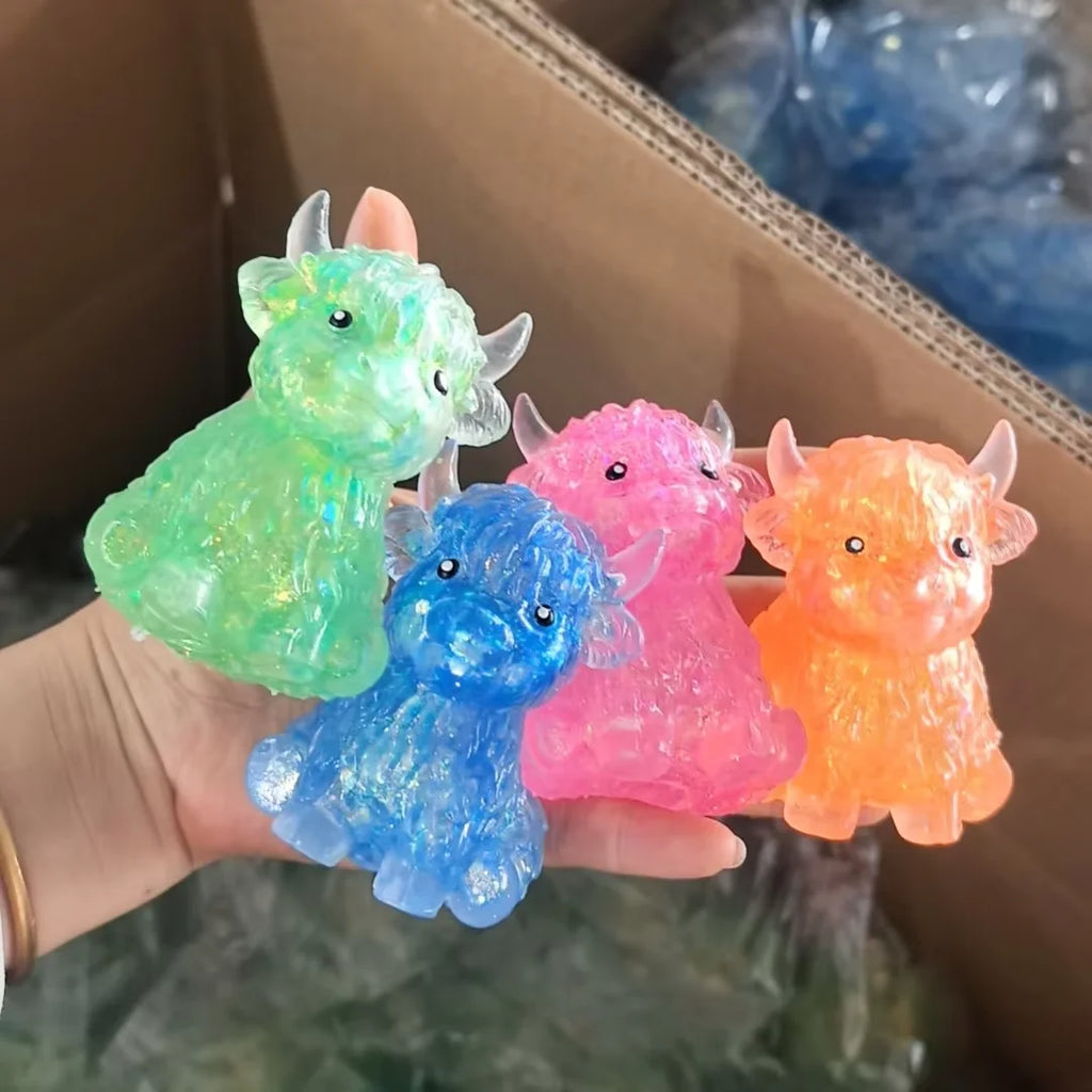 NEEDOH Mountain-Cow Squeeze Squishy Toy Slow-Rise Soft-Flour Feel Non-Stick Lightweight Calming Odor-Free Pliable Calming Fidget