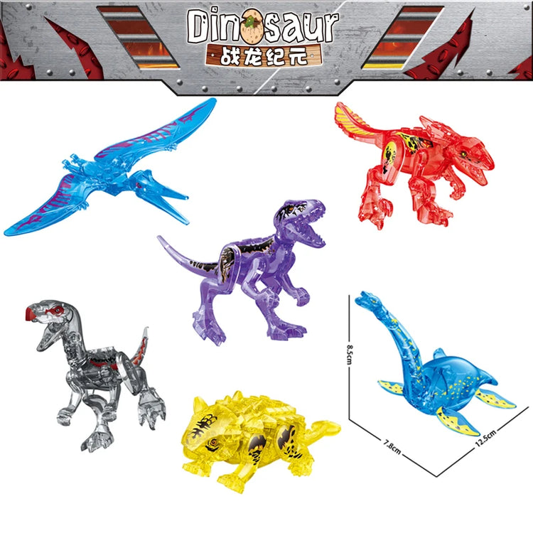 Jurassic Dinosaurs Spinosaurus Brick Figure Multiple Color Versions Articulated Limbs Collectible Dinosaur Toy Educational Toy