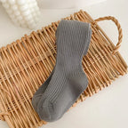 Cotton Warm Pantyhose Baby Kids Autumn Winter Tights Toddler Girls Boys Ribbed Stockings  Solid Candy Color Tights 0-9Years