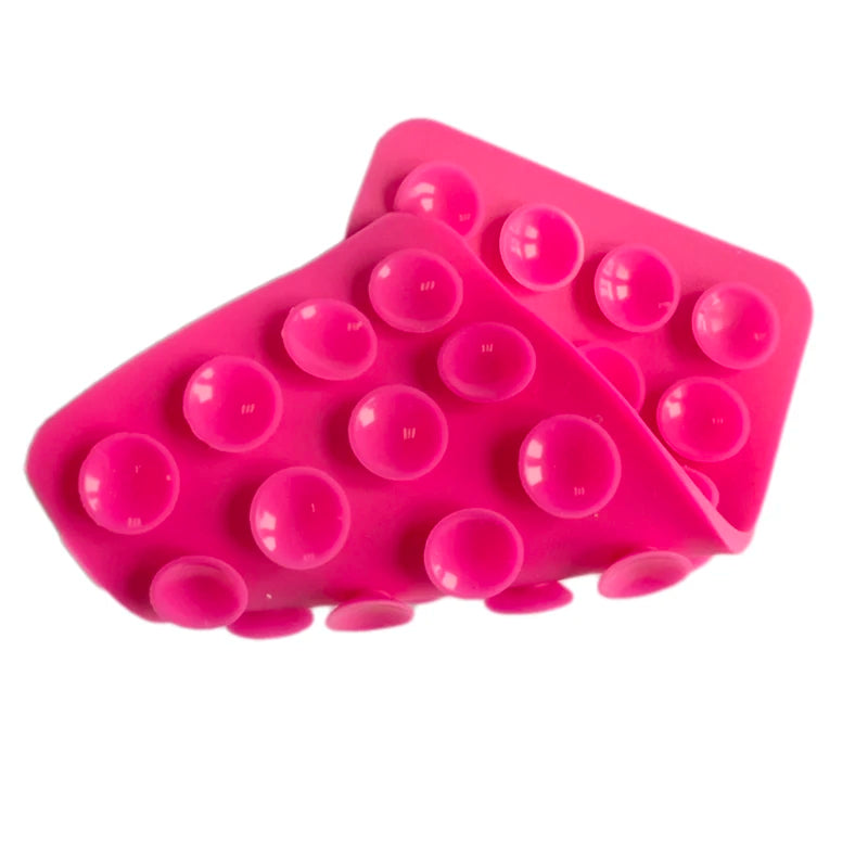 Silicone Mobile Phone Fixing Suction Cup Double Sided Fixed Pad Car Mounted Bracket Phone Case Universal Anti Slip Suction Cup