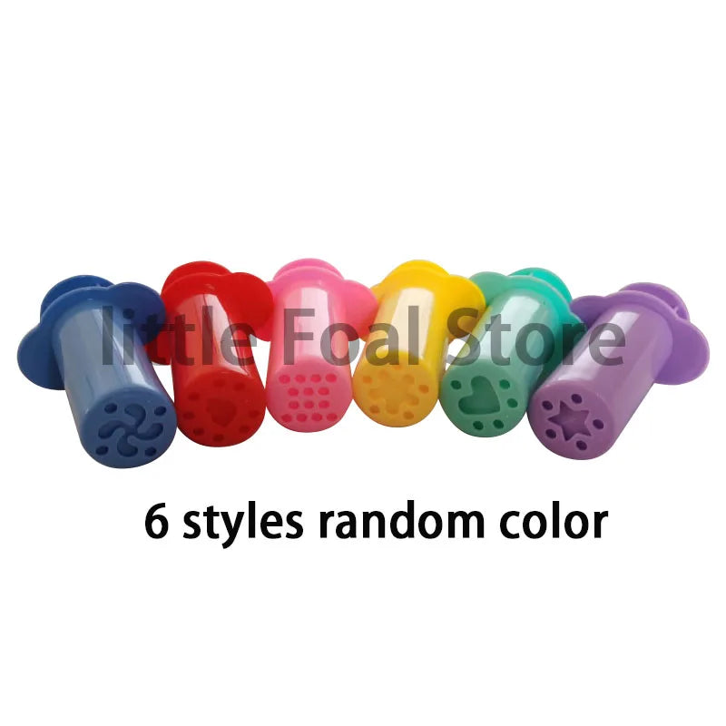 5/6 Patterns Dough Extruders Set Playdough Tools for Kids Assorted Designs Molds Play Dough Accessories Preschool Toys Art Craft