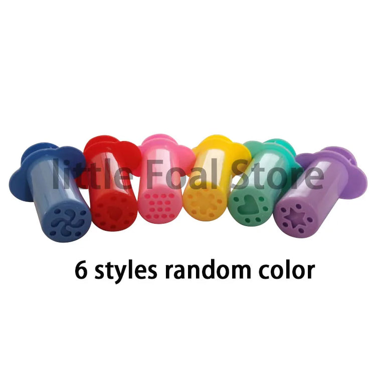 5/6 Patterns Dough Extruders Set Playdough Tools for Kids Assorted Designs Molds Play Dough Accessories Preschool Toys Art Craft
