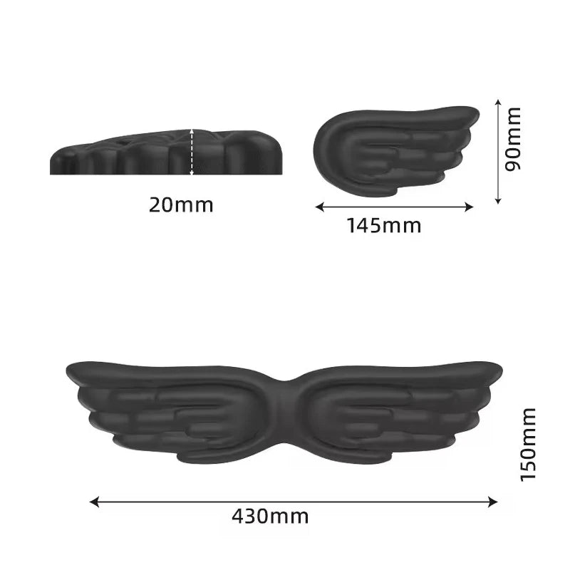 Angel Wing Wrist Rest Set of 2, Cloud Keyboard Mouse Wrist Support Ergonomic Memory Foam Cushion Hand Support Computer Palm Rest