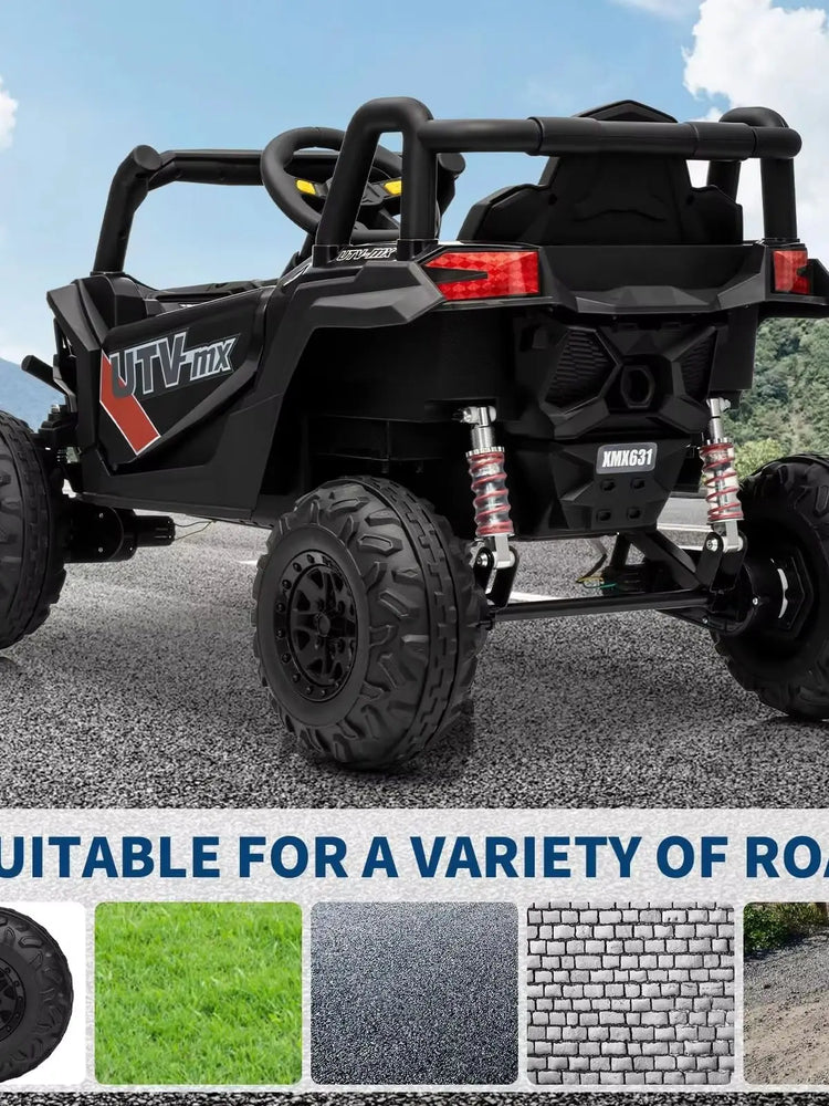 12V Ride On Toy Battery Powered Electric Vehicle For Kids Toddler Ride On Truck SUV With Parental Remote Control 4 Wheels Music 66 LBS Capacity For Boys And Girls
