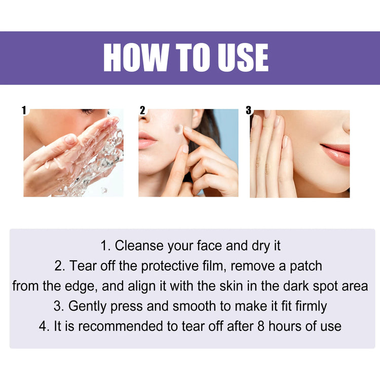 Dark Spot Correcting Patches Freckles Remover Brightening Fade Fade Dark Spots Lightening Melasma Facial Invisible Care Stickers