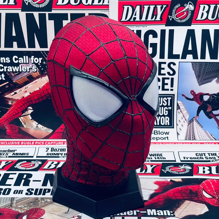 Handmade Spider-Man 2 Movie Accuracy Garfield Version Cosplay Mask Peter Parker Handicraft Collectible Item For Birthday Gifts
