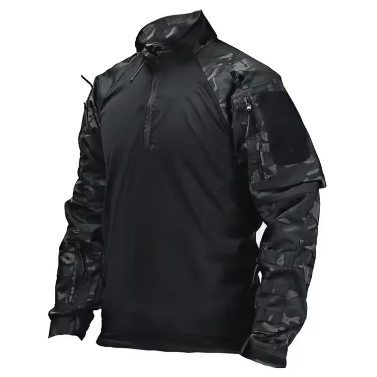 Autumn Tactical Shirt Men Field Training Clothes Breathable Long Sleeve Top Wear-Resistant Outdoor Training Hiking Hunting Shirt