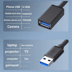 5Gbps USB 3.0 Extension Cable Male To Female USB A Extender Cable for PC Hard Drive Computer Laptop Smart TV Hard Drive Camera