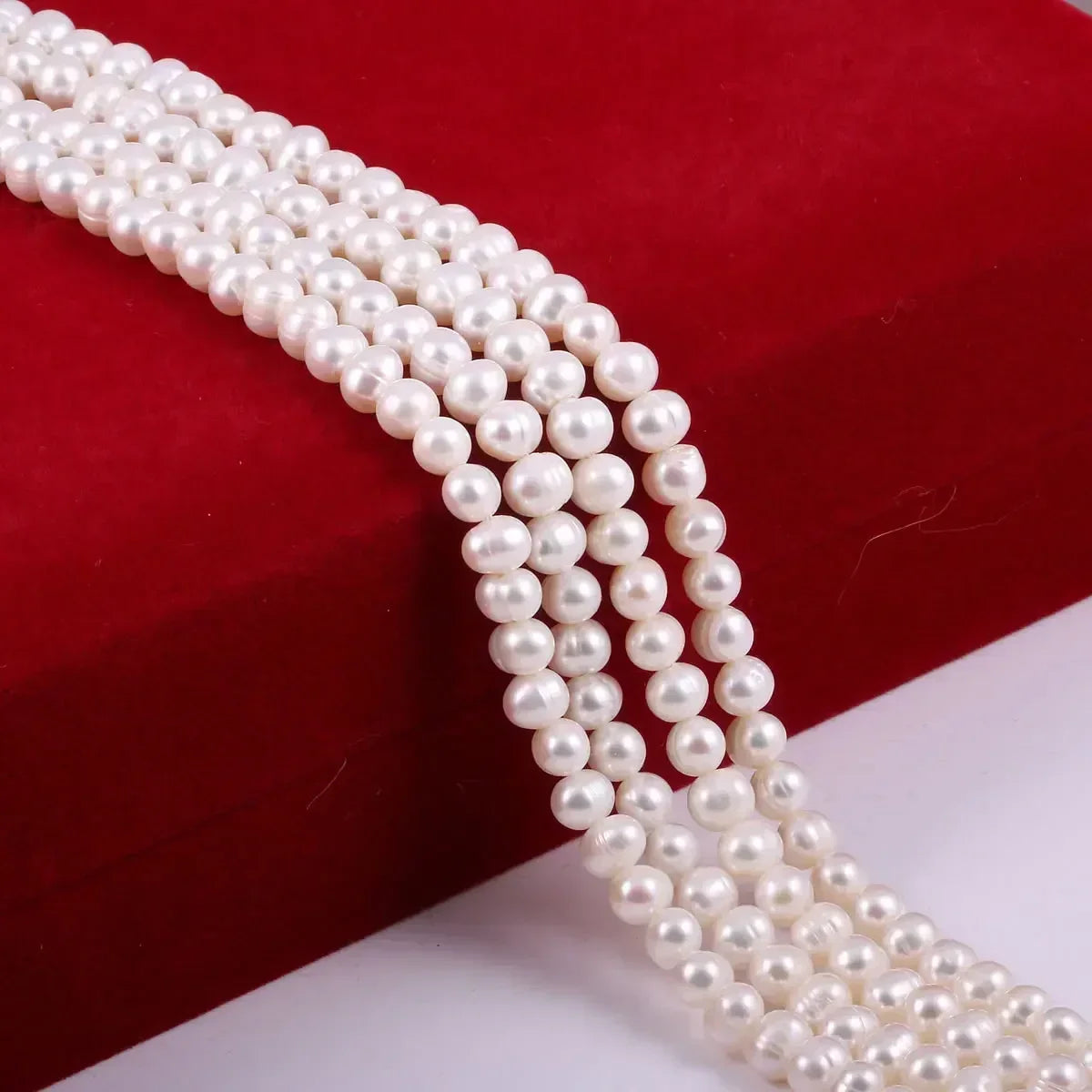 Natural Freshwater Non Nuclear Pearl Isolation Near Round Bead For Jewelry Making DIY Bracelet Necklace Sexy Shopping Accessorie