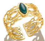 High End Waterproof Hollow Stainless Steel Finger Ring Trendy for Women Personalize Jewelry Wholesale