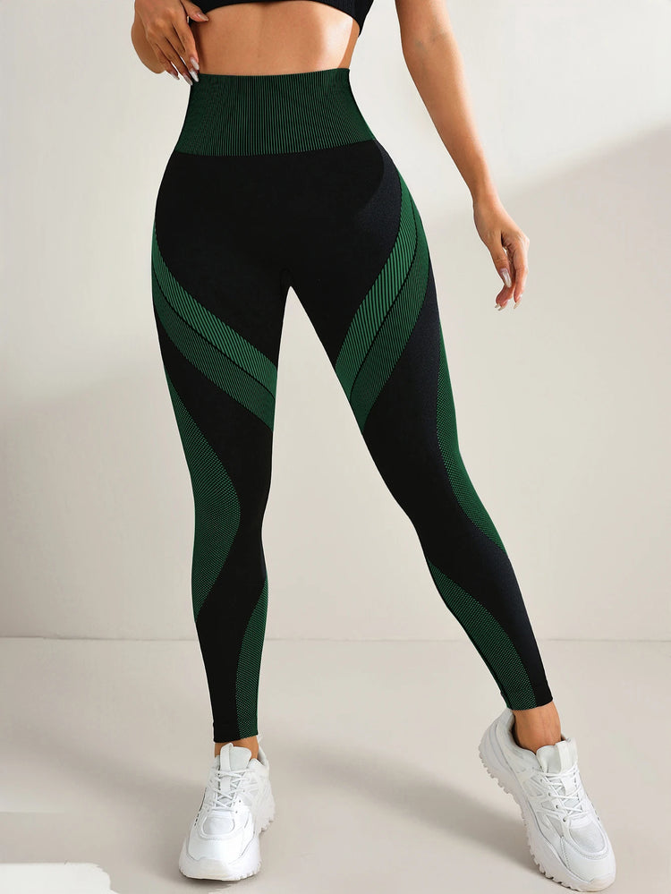 Women's Seamless Yoga Leggings Tummy Control High Waist Soft Stretchy Breathable Scrunch Butt Lifting Gym Workout Pants