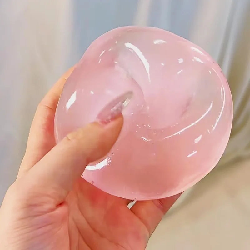 6cm Pink Blue Coconut Oil Handmade Ball Malt Sugar Manual Ice Transparent Malleable Diy Slow Rebound Cute Stress Relief Toy Gift