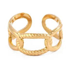High End Waterproof Hollow Stainless Steel Finger Ring Trendy for Women Personalize Jewelry Wholesale