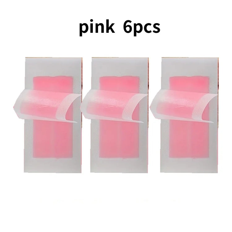 Professional Warning Tapes For Summer Hair Removal, Double Face Cold Warning Paper For Legs, Body, Face,6 Sticks, 10/20 Sticks