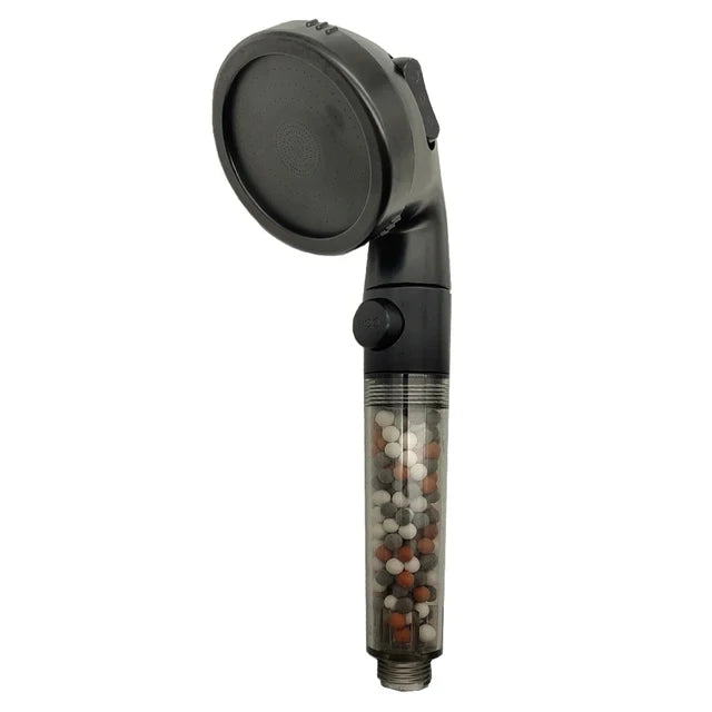3 Functions High Pressure SPA Shower Head Water Saving Handheld Rainfall Bathroom Accessory Anion Filter Shower
