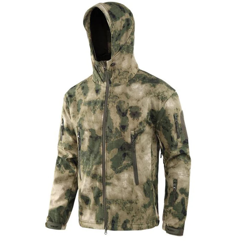 Tactics Jackets Men Outdoors Hunting Clothes Windproof Waterproof Coats Mens Camouflage Male Soft Shell Outdoor Fleece Jacket