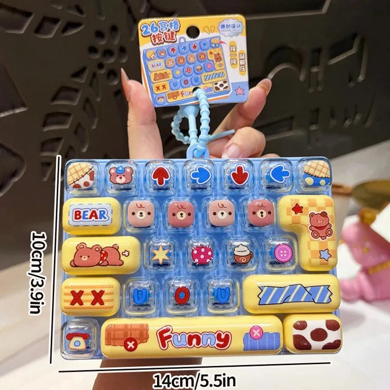 키캡 26 Key Cap Giant Keycap Keychain Gifts Keycap Clicker Keyboard Bag Charms Key Caps Keyboard Fidgets Clicker Gifts 대왕키캡