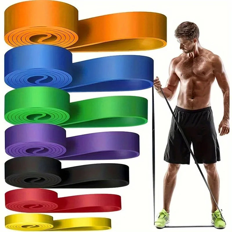 Elastic Latex Pull Up Resistance Bands Stretch Fitness Pull Up Assist Bands for Home Gym Strength Training Exercise