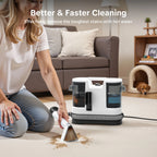 Lubluelu V8 Instant Heated Function Carpet Cleaner Machine 15Kpa Powerful Suction Hot Water Upgrade Portable Carpet Cleaning Machines for Pet Stains with Cleaning Tools & Self-Cleaning for Car/Couch/Rug/Spot