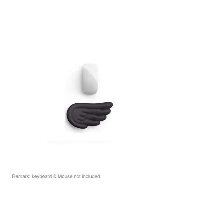 Angel Wing Wrist Rest Set of 2, Cloud Keyboard Mouse Wrist Support Ergonomic Memory Foam Cushion Hand Support Computer Palm Rest