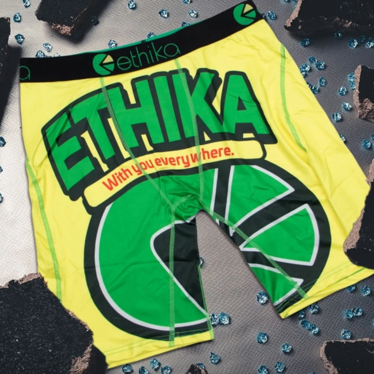 ETHIKA 1Pcs Men Underwear Boxers Breathable Mesh Crotch Man Underpants Plus Size Mens Panties L-3XL Printed Men's Boxers Briefs