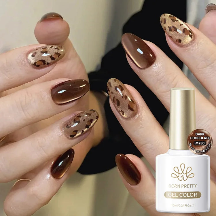 BORN PRETTY 10ml Brown Purple Black Red Cat Magnetic Gel Polish Manicure Soak Off UV Gel Nail Art Varnish Autunm Winter Nails