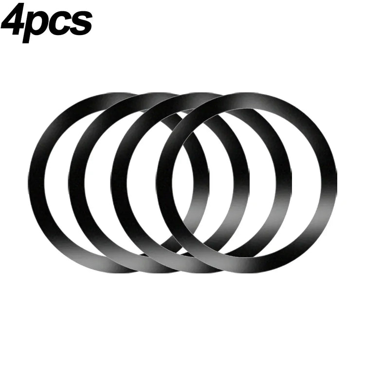2024 Stainless Steel Universal Magnetic Metal Plate Ring For Magsafe Wireless Charger Iron Sheet Sticker Magnet Car Phone Holder