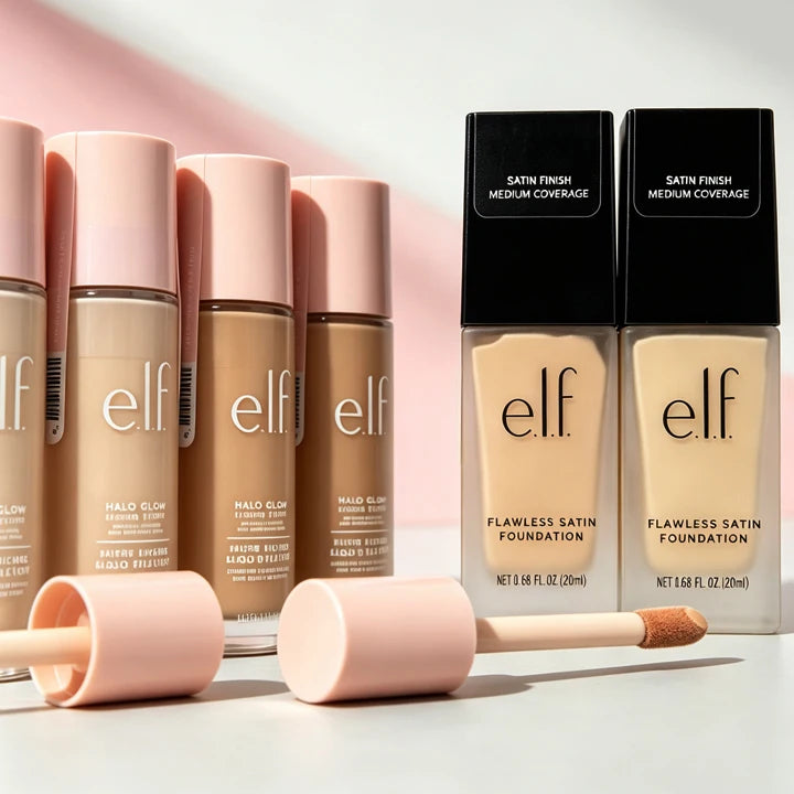 Elf Full Coverage Liquid Foundation Naturally Covers Flaws Cosmetics Flawless Satin Liquid Foundation Lasting Oil Control Makeup