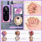 45000RPM Rechargeable Nail Drill Machine with LCD Low Noise Professional Nail Polish Sander Nails Accessories Set