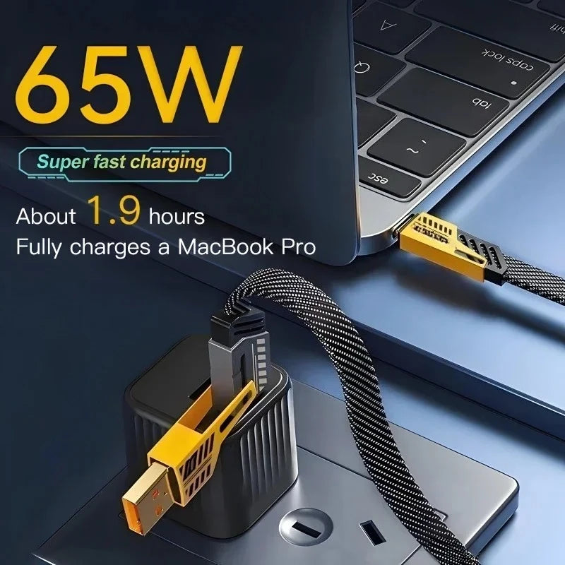 4 in 1 Mecha Charging Cable Support Charge Multiple Devices
