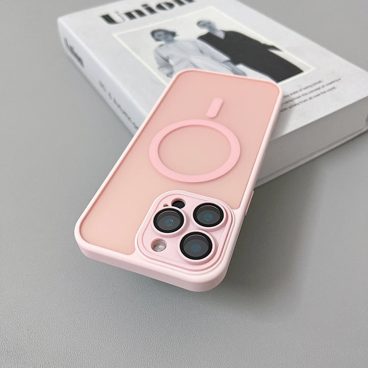Magnetic Translucent Armor Shockproof Case For iPhone 17 16 15 14 13 12 11 18 Pro Max Plus For Magsafe Wireless Charge Cover