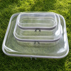 1pc Solid Color Compact Storage Box